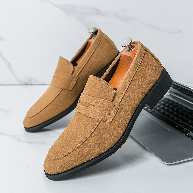Men Shoes Loafers - Men's New Leather Low Heel Loafers