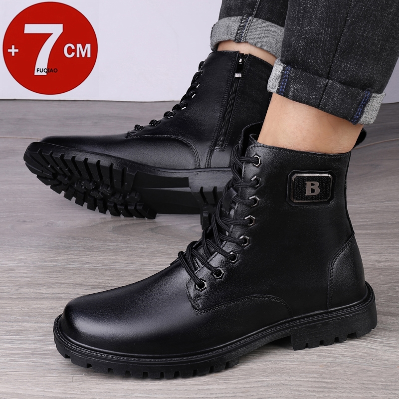 Men's Genuine Leather Elevator - Men'S Shoes With Height Increase ulasan dan harga