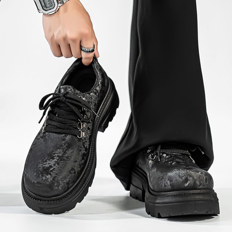 Winter Men Retro British Style - Men'S Shoes With Height Increase ulasan dan harga