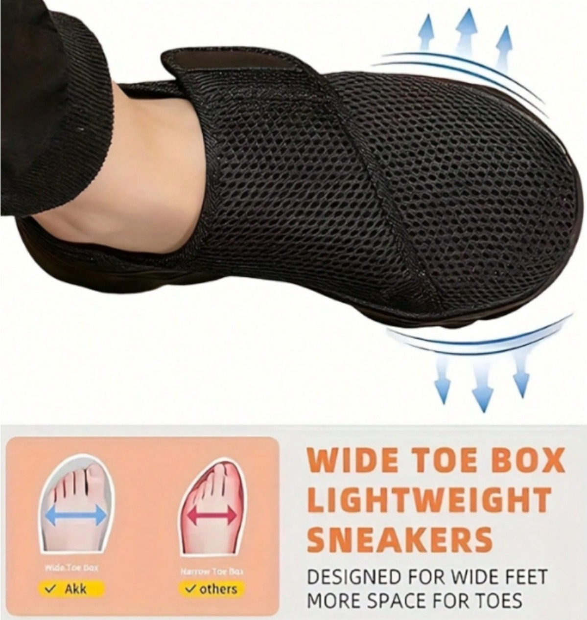 New Men Breathable Mesh Walkin - Men'S Shoes With Wide Toe Box ulasan dan harga
