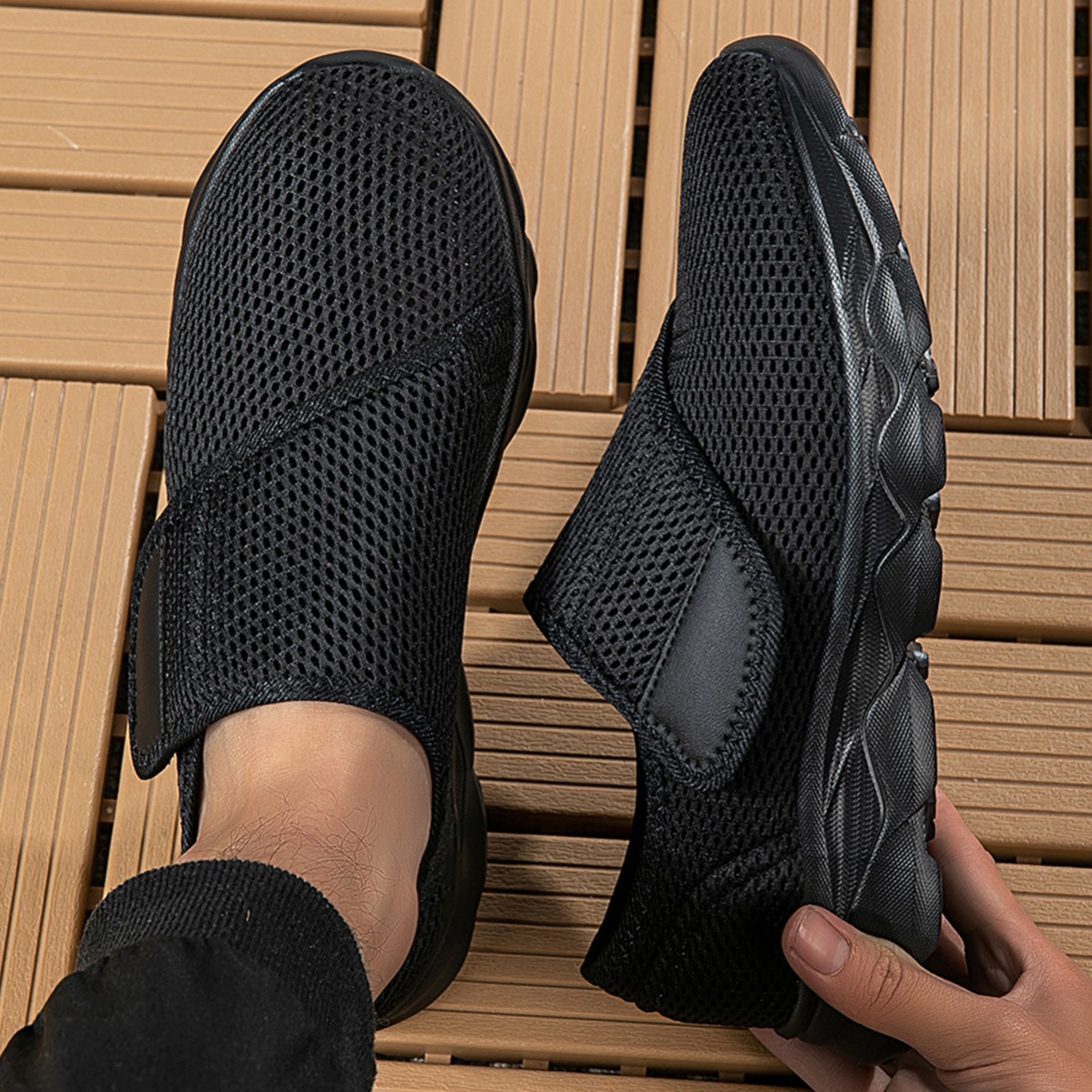 New Men Breathable Mesh Walkin - Men'S Shoes With Wide Toe Box ulasan dan harga