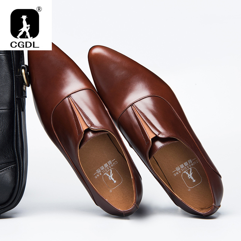 Men's Leather Shoes with High  - Men Shoes Louboutin ulasan dan harga