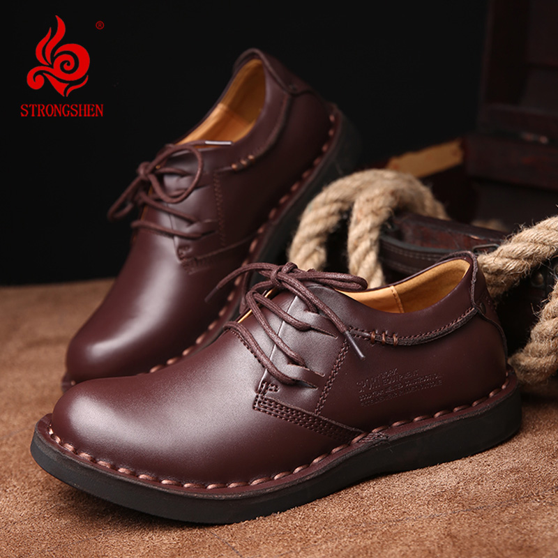 STRONGSHEN Men's Genuine Leath - Men Shoes Louboutin ulasan dan harga