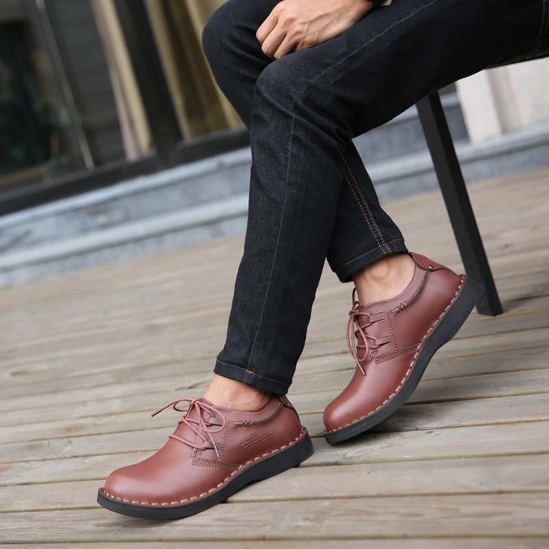 STRONGSHEN Men's Genuine Leath - Men Shoes Louboutin ulasan dan harga