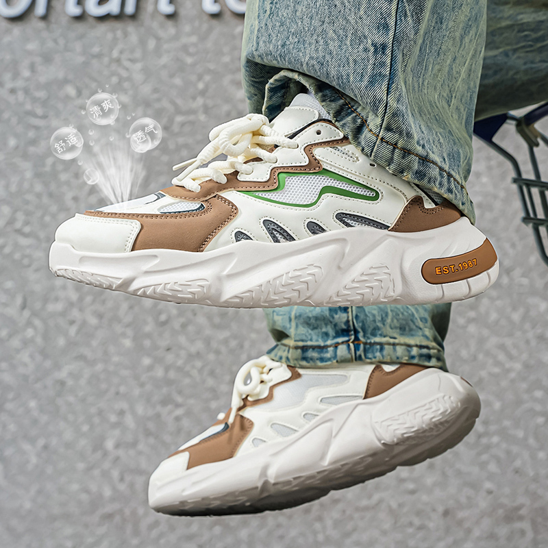 Men's Chunky Dad Sneakers Brea - Men Shoes Eu To Us ulasan dan harga