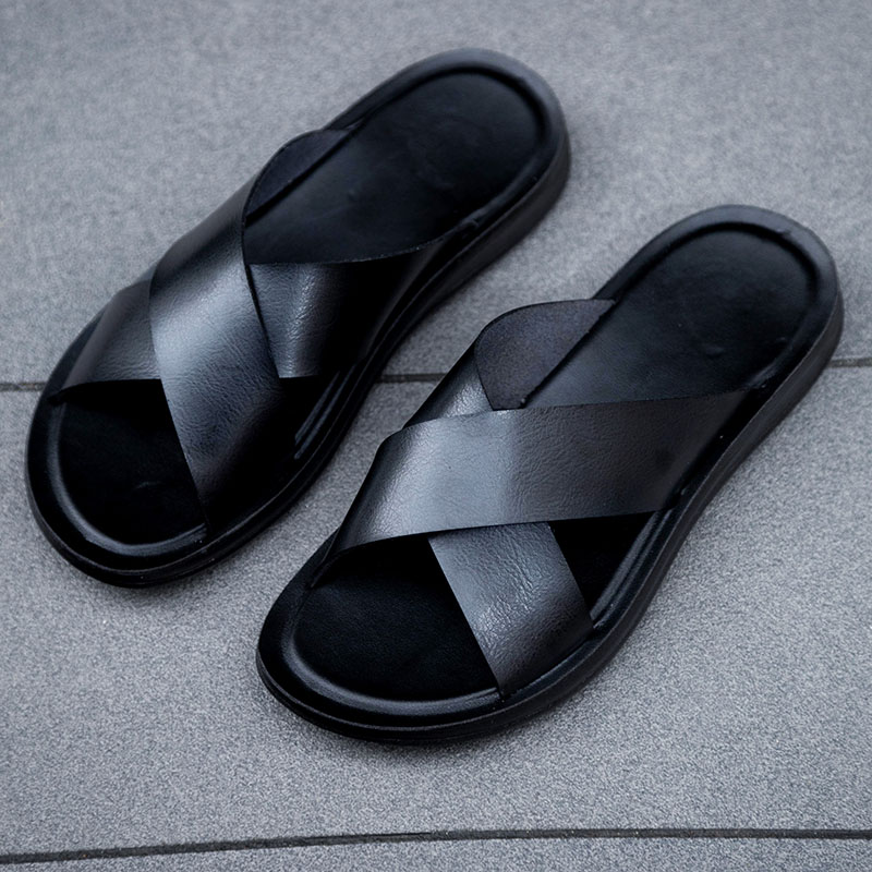 Italian PU Leather Slippers Me - Men Shoes Louboutin ulasan dan harga
