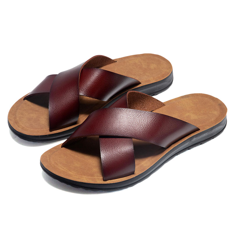 Italian PU Leather Slippers Me - Men Shoes Louboutin ulasan dan harga
