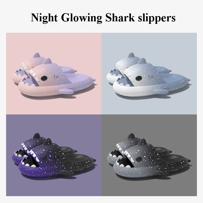 Cute Cartoon Shark Slippers Fo - Men'S Shoes For Summer ulasan dan harga