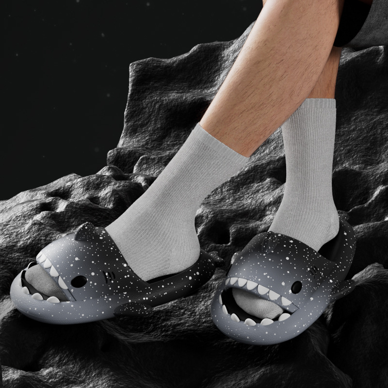 Cute Cartoon Shark Slippers Fo - Men'S Shoes For Summer ulasan dan harga