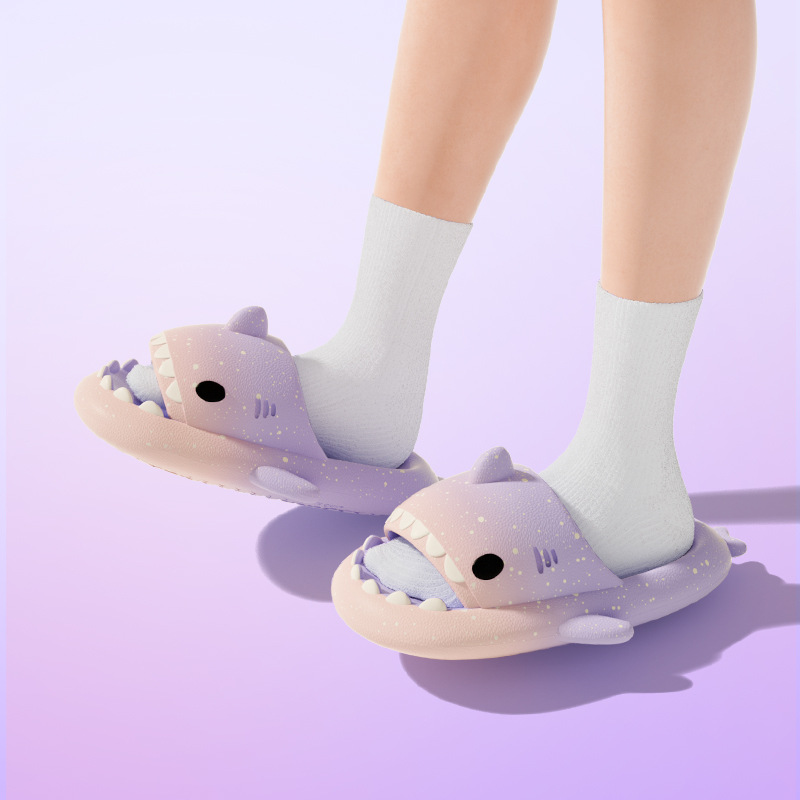Cute Cartoon Shark Slippers Fo - Men'S Shoes For Summer ulasan dan harga