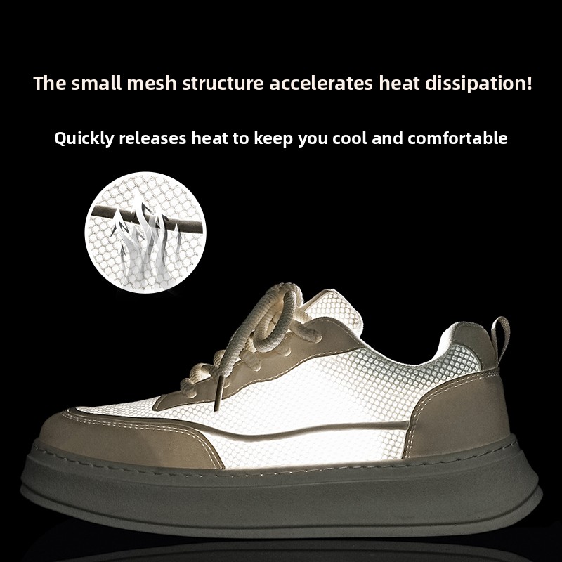 Men's Breathable Mesh Platform - Men Shoes Eu To Us Size ulasan dan harga