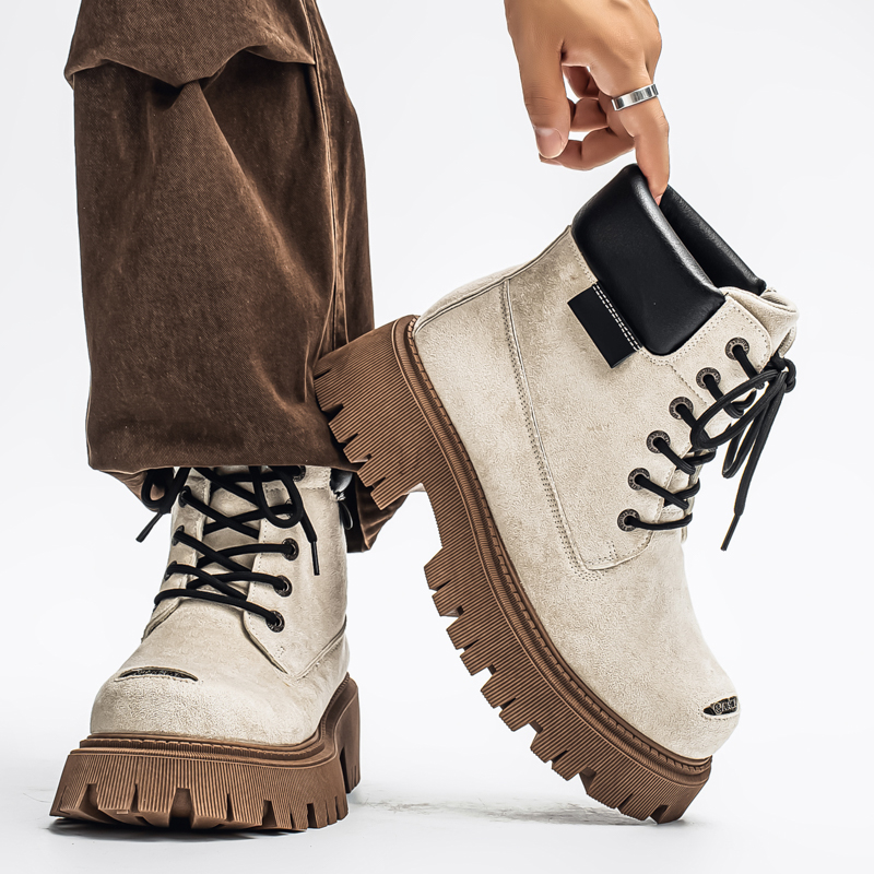 Classic High Top Boots Outdoor - Men'S Shoes With Wide Toe Box ulasan dan harga