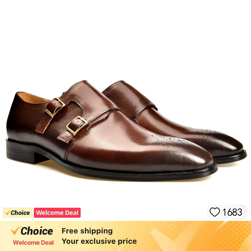 Mens Business Leather Dress Sh - Men Shoes Eu To Us Size ulasan dan harga