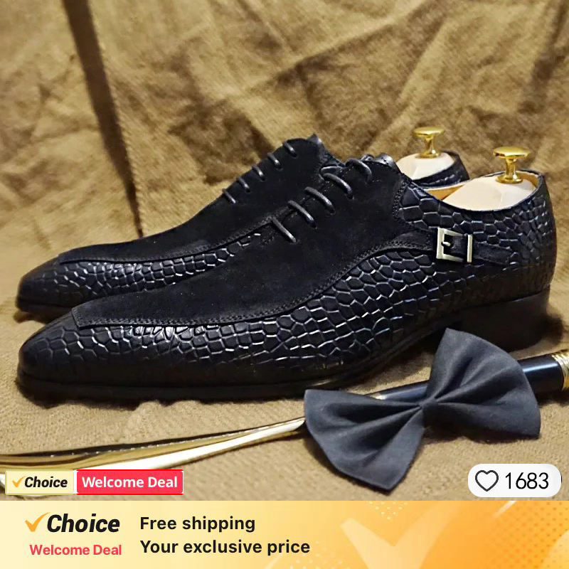 Mens Business Leather Dress Sh - Men Shoes Eu To Us Size ulasan dan harga