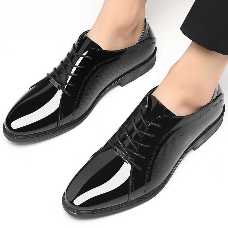 Bright Upper Black Social Shoe - Men Shoes Clearance ulasan dan harga