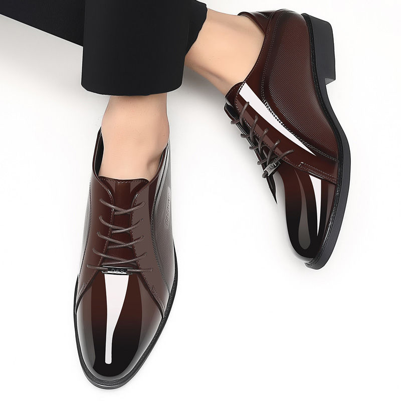 Bright Upper Black Social Shoe - Men Shoes Clearance ulasan dan harga