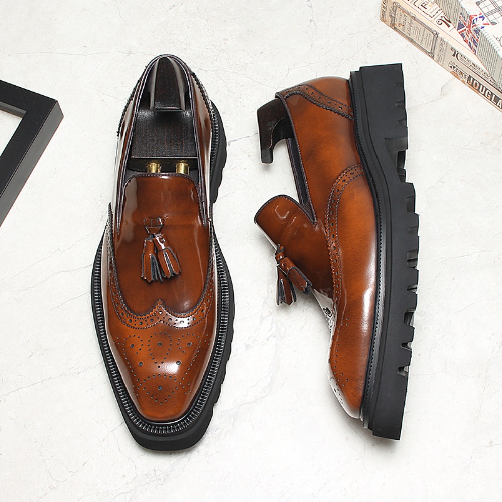 Men's Casual Business Leather  - Men Shoes Eu To Us Size ulasan dan harga
