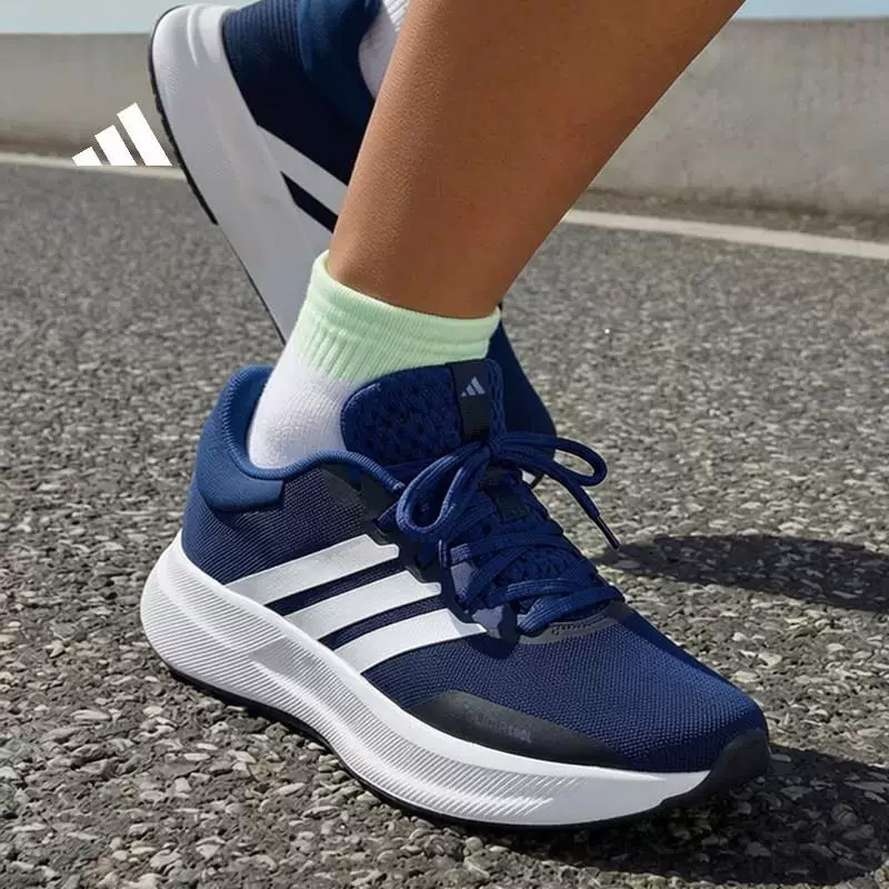 Adidas Navy Blue Three Stripes - Men Shoes Jd ulasan dan harga