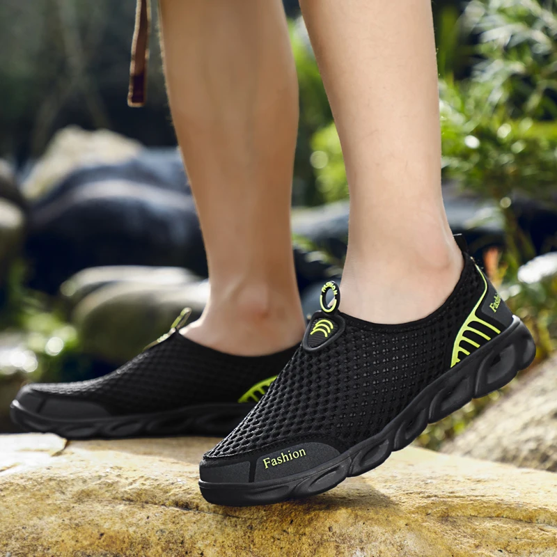 Men Jogging Shoes Casual Sneak - Men'S Shoes Yellow And Black ulasan dan harga