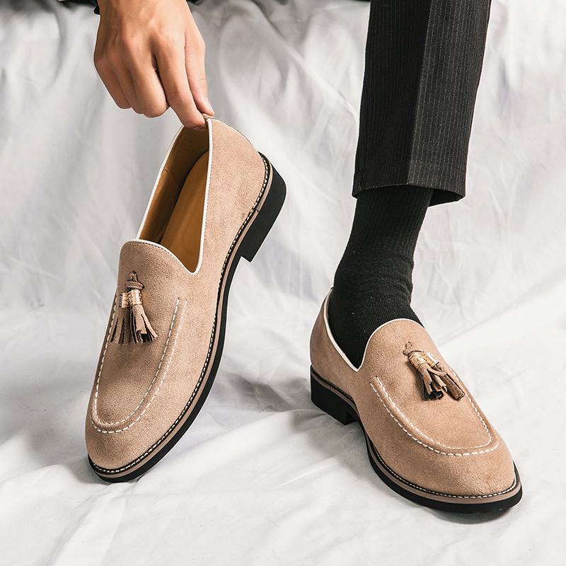 Italian Brand Cowhide Suede Po - Men Shoes Louboutin ulasan dan harga
