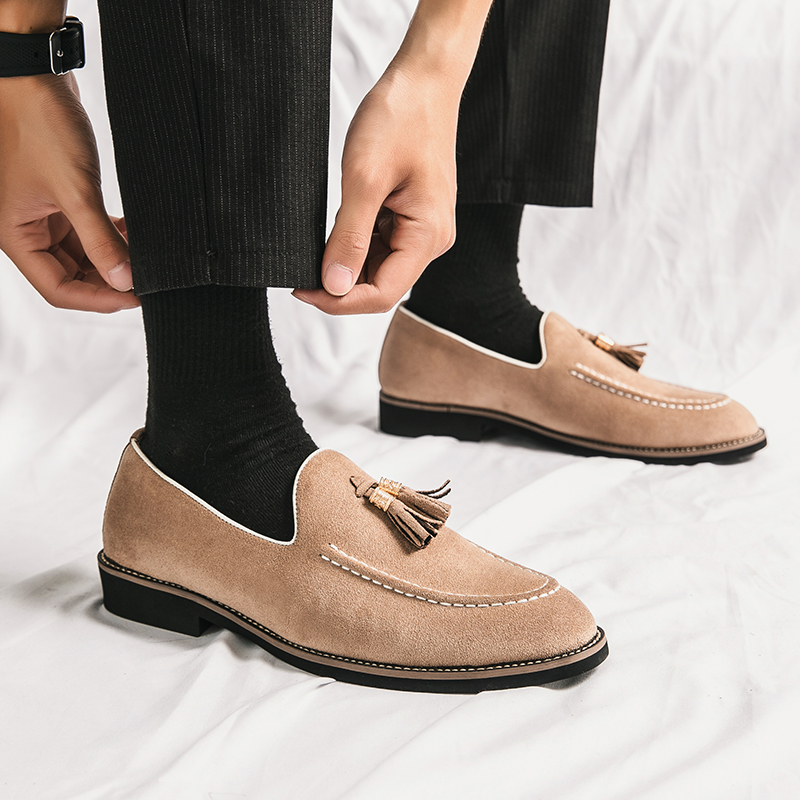 Italian Brand Cowhide Suede Po - Men Shoes Louboutin ulasan dan harga