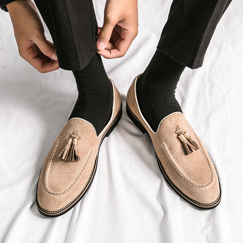 Italian Brand Cowhide Suede Po - Men Shoes Louboutin ulasan dan harga