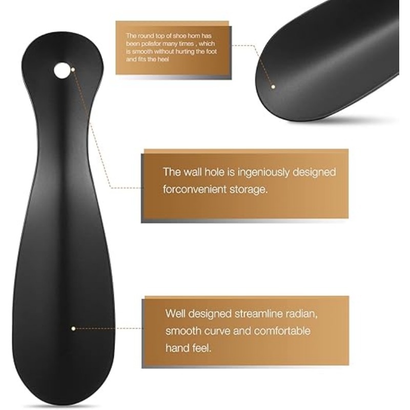 Portable Metal Shoe Horn, Comp - Men Shoes Essentials ulasan dan harga