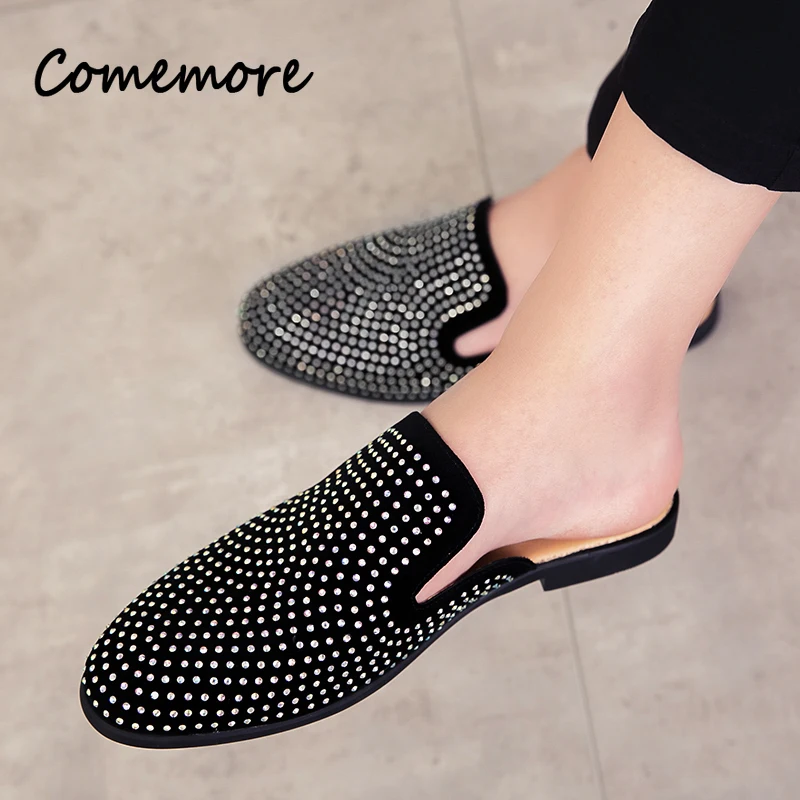 Luxury Glitter Rhinestone Leat - Men Shoes Louboutin ulasan dan harga