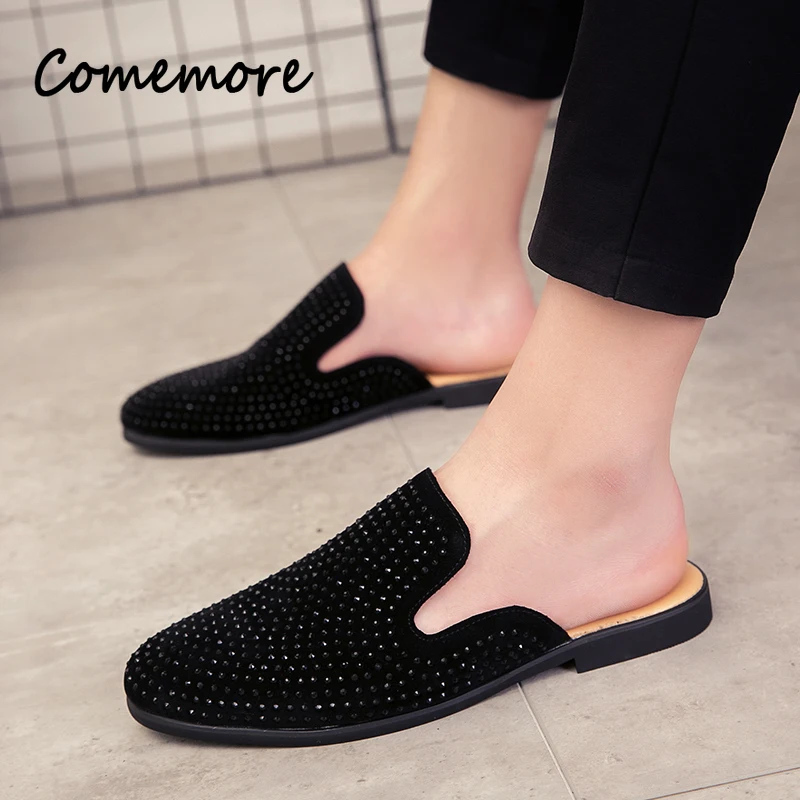 Luxury Glitter Rhinestone Leat - Men Shoes Louboutin ulasan dan harga