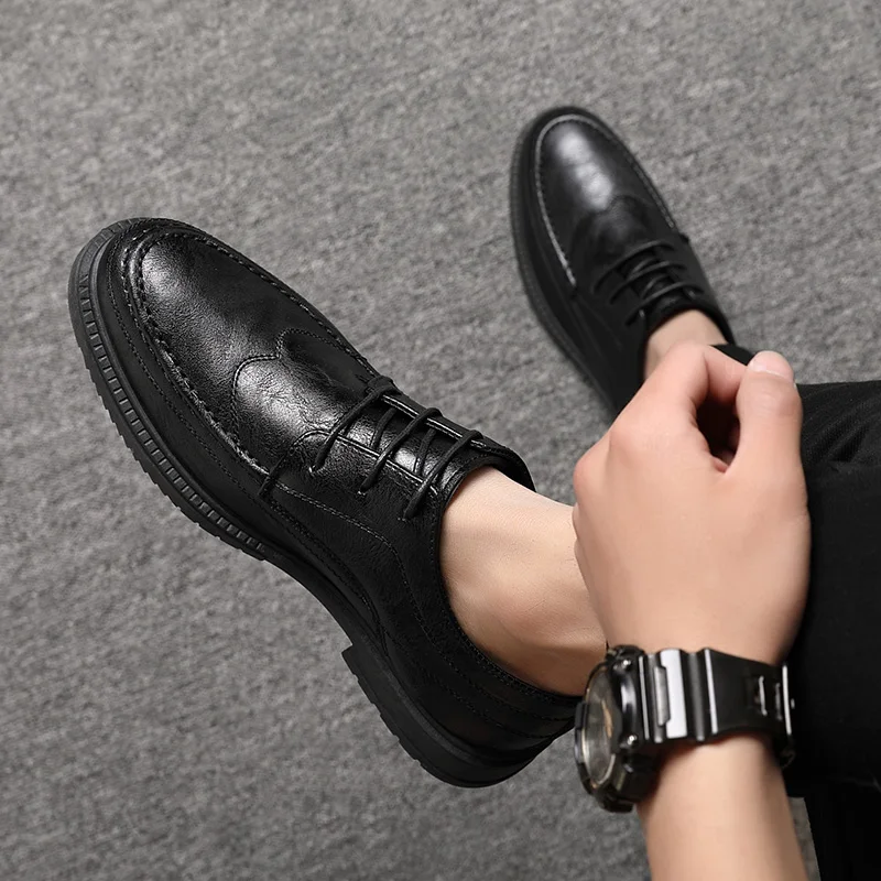 High Quality Leather Men Casua - Men Shoes Louboutin ulasan dan harga