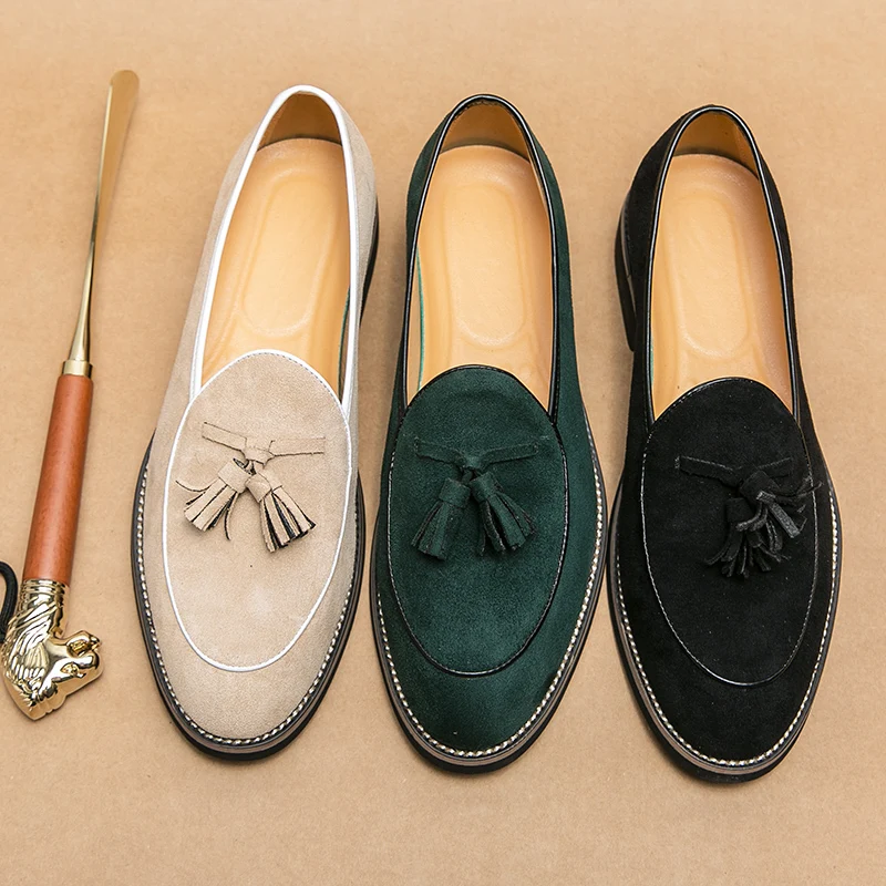 Italian Luxury Brand Suede Men - Men Shoes Louboutin ulasan dan harga