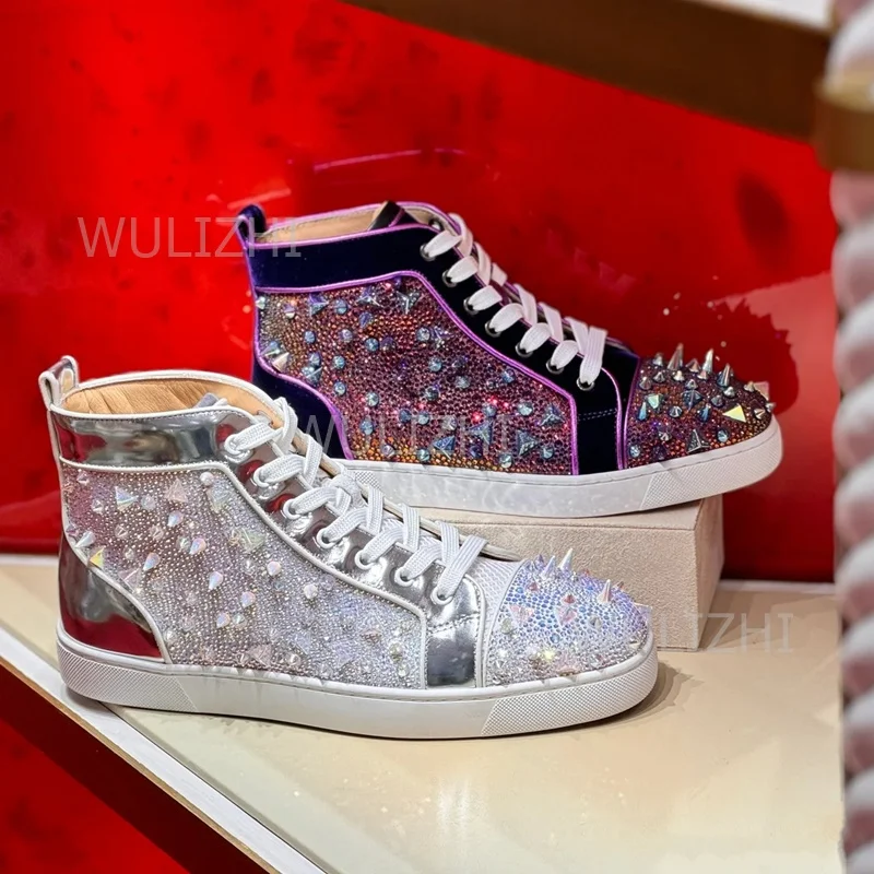 Dark Purple Crystal Rivet Men  - Men Shoes Red Tape ulasan dan harga