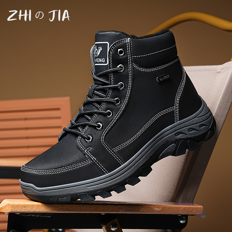 Men Boots All Season Outdoor W - Men'S Shoes Yellow And Black ulasan dan harga