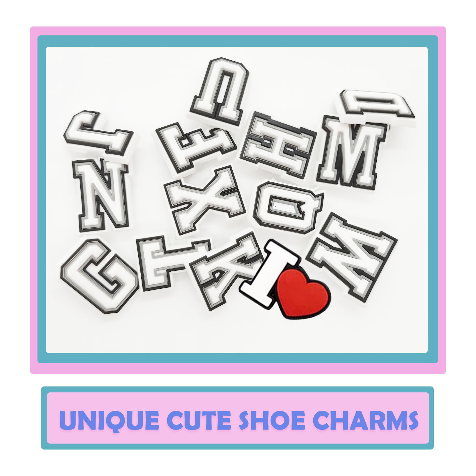 54Pcs Alphabet Shoe Charms - S - Men'S Shoes Variety ulasan dan harga