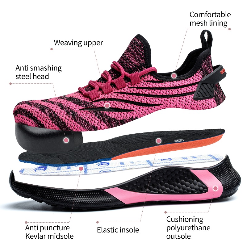 Rose Red Women Work Safety Sho - Men Shoes Red Tape ulasan dan harga