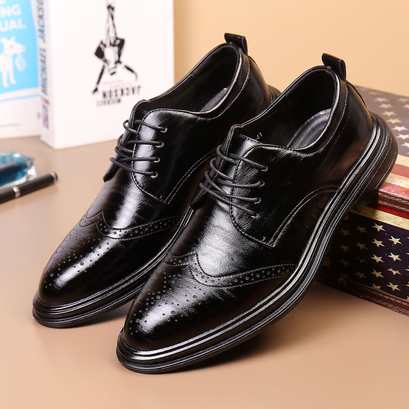 Solid Color Black Spring Autum - Men Shoes Clearance ulasan dan harga