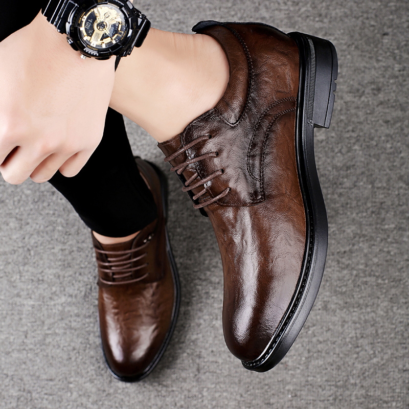 Leather Casual Elevator Shoes  - Men'S Shoes Hush Puppies ulasan dan harga