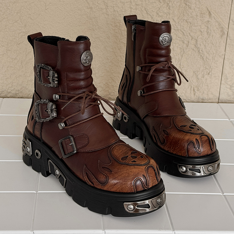 Men Height Increasing Punk Sty - Men'S Shoes With Height Increase ulasan dan harga