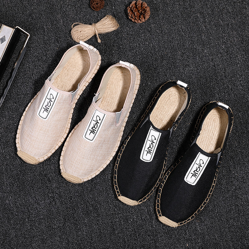 Linen Male Casual Shoes Loafer - Men Shoes Loafers ulasan dan harga