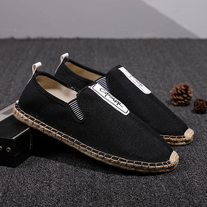 Linen Male Casual Shoes Loafer - Men Shoes Loafers ulasan dan harga